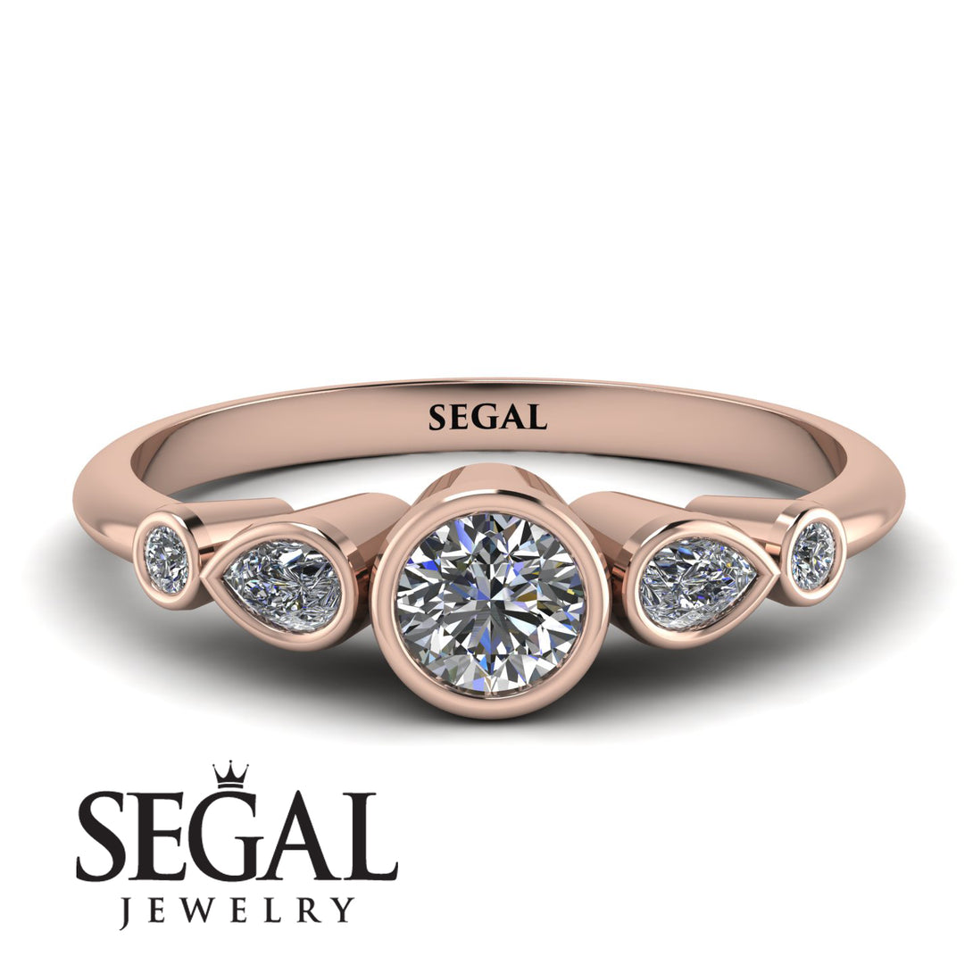 Bezel Symmetrical Diamond Ring - Ivy No. 2